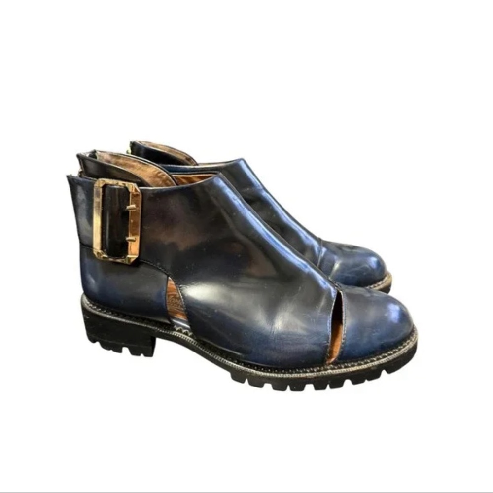 Jeffrey Campbell flamel cutout Black Ankle Boots - Picture 2 of 7